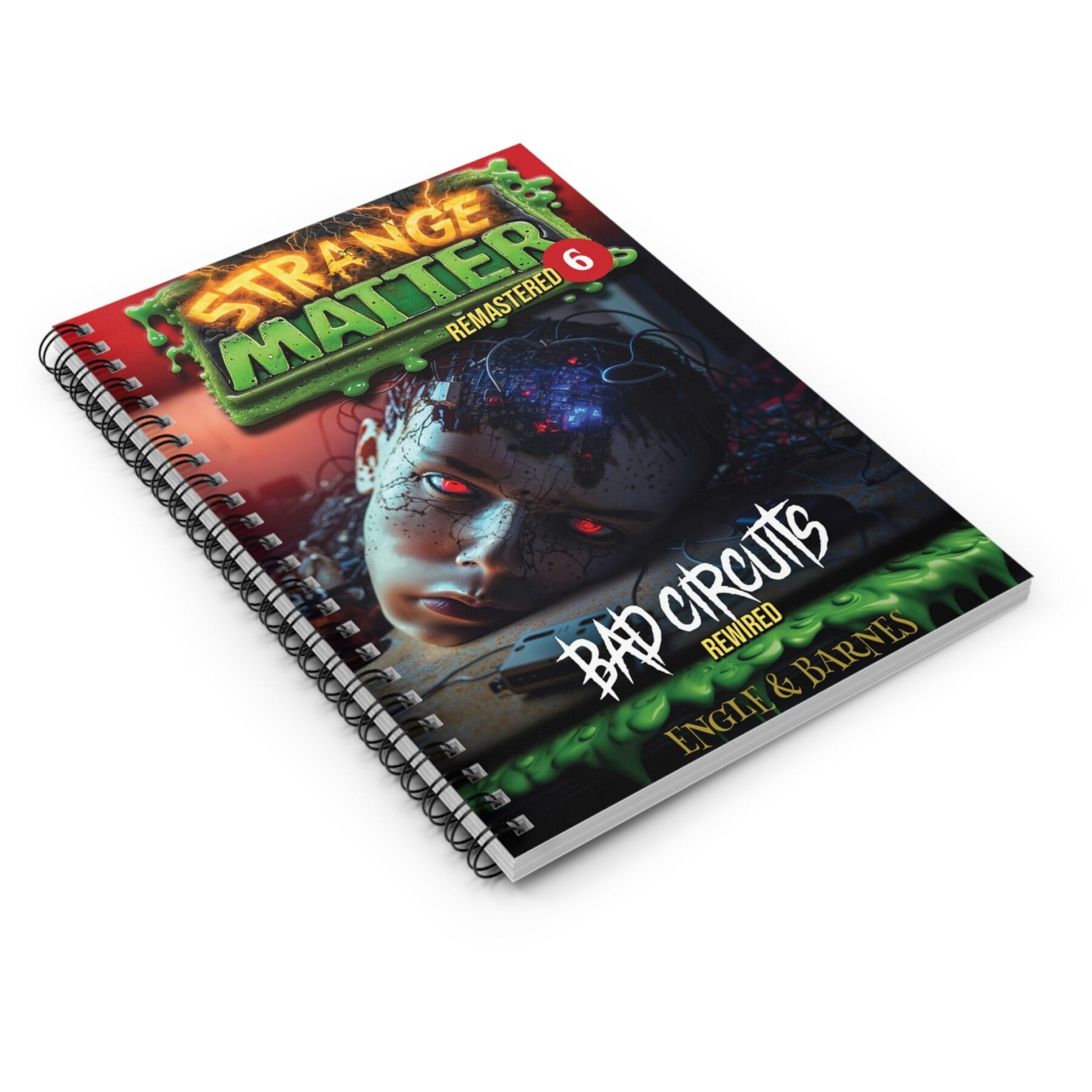 Spiral Notebook - Strange Matter: Bad Circuits - Perfect for Horror Enthusiasts, Students & Creatives - Image 3
