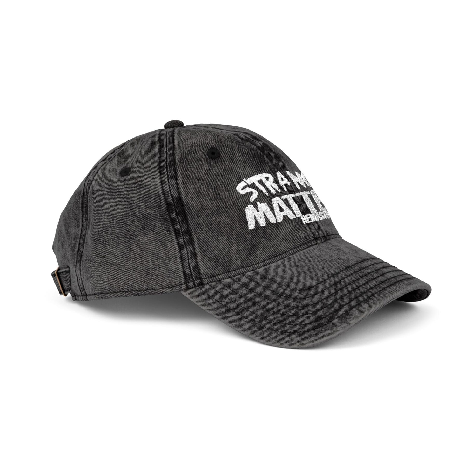 Vintage Cap with Embroidered 'Strange Matter' Design, Trendy Hat for Casual Outings, Perfect for Festivals, Gift for Friends, Summer [...] - Image 10