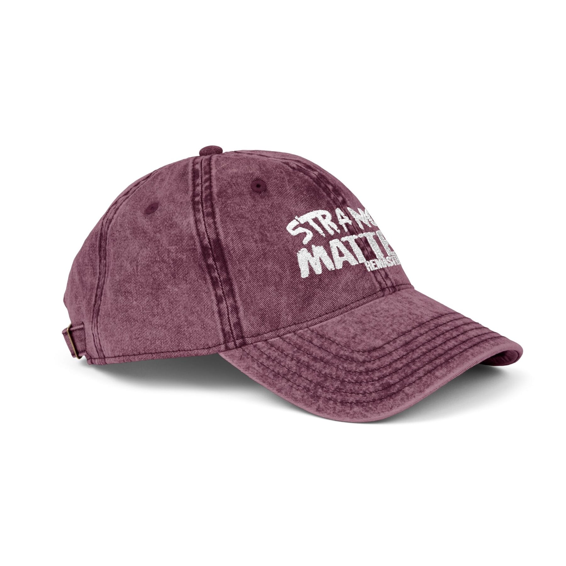 Vintage Cap with Embroidered 'Strange Matter' Design, Trendy Hat for Casual Outings, Perfect for Festivals, Gift for Friends, Summer [...] - Image 22