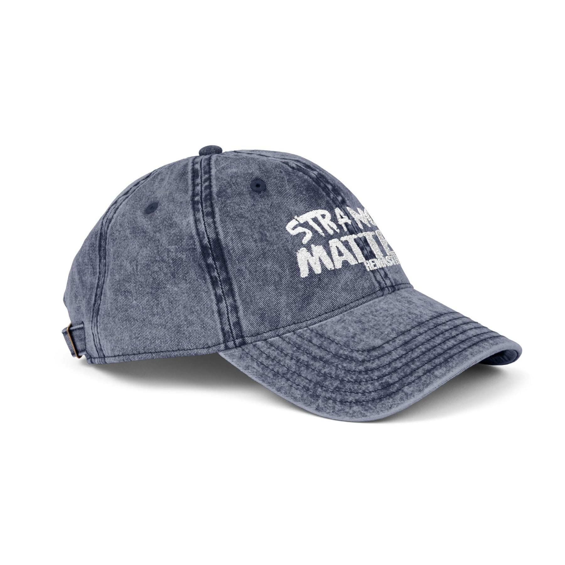 Vintage Cap with Embroidered 'Strange Matter' Design, Trendy Hat for Casual Outings, Perfect for Festivals, Gift for Friends, Summer [...] - Image 14